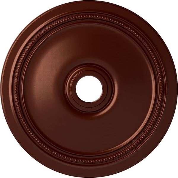 Ekena Millwork Diane Ceiling Medallion (Fits Canopies up to 6 1/4"), 24"OD x 3 5/8"ID x 1 1/4"P, Antique Copper CM24DIACS - main